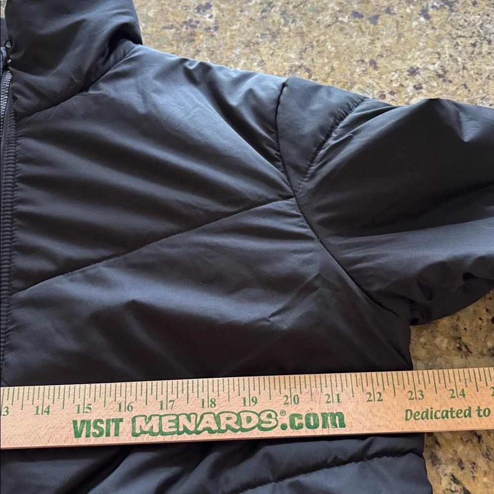 Wild Fable puffer jacket women's medium cropped black coat - Picture 6 of 8